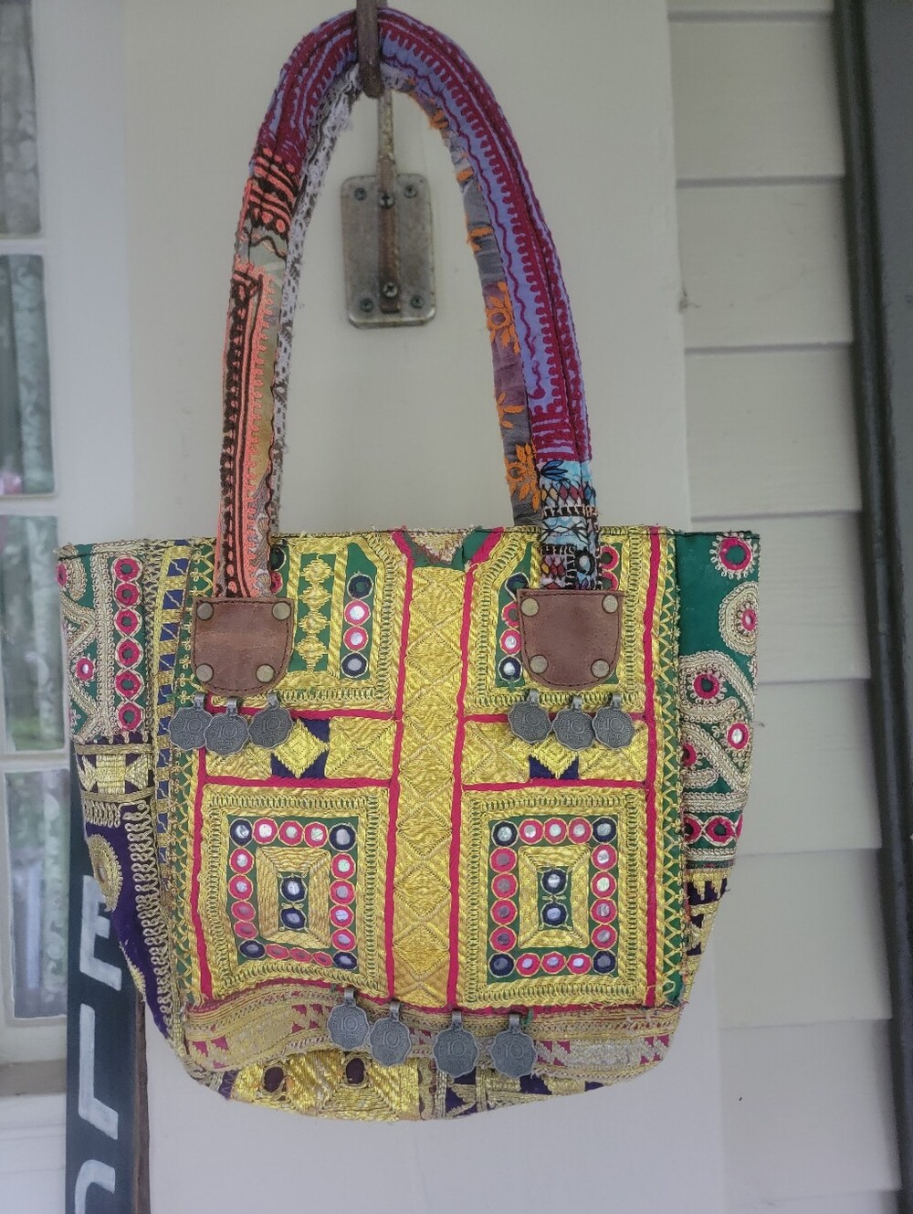 artisan banjara Zari Ethnic handmade Embroidered Repurposed Patchwork bag